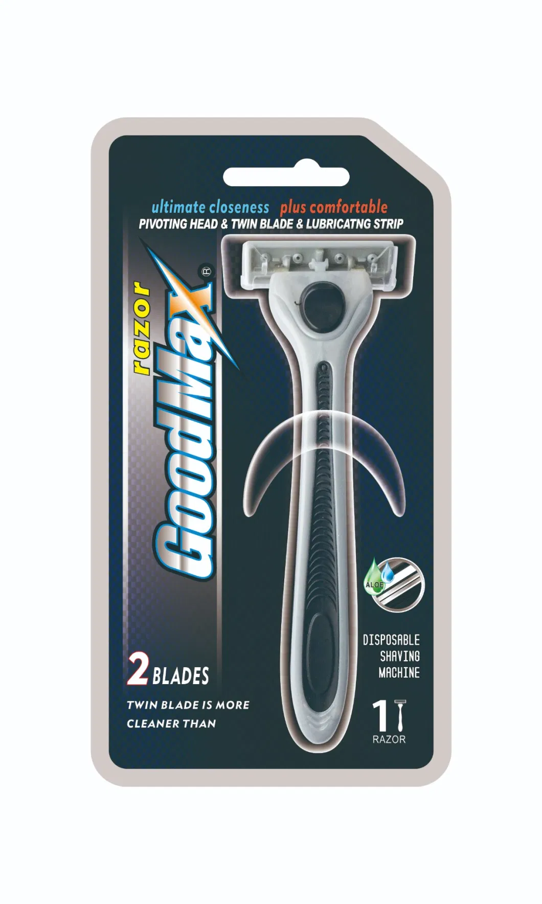 Twin Blade System Razor for Men with Cartridges