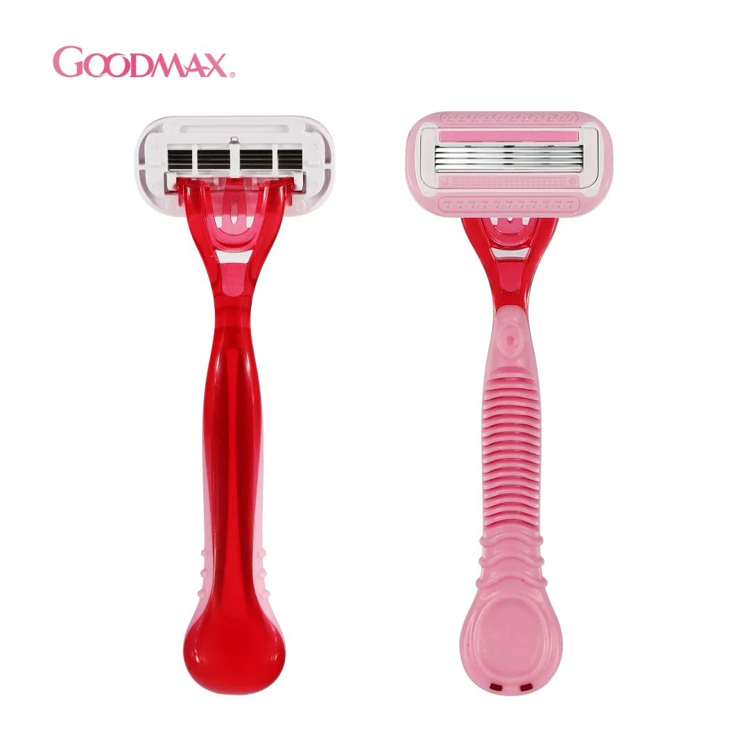 Women′ S Razor Disposable Razor for Lady Use with Washable Cartridge Open Back