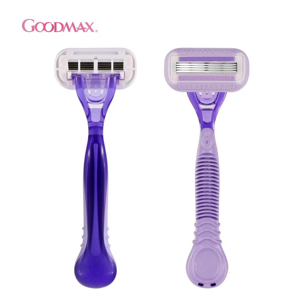 Women′ S Razor Disposable Razor for Lady Use with Washable Cartridge Open Back