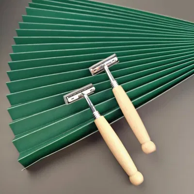 Lâminas descartáveis ​​de bambu da lâmina de segurança da borda dobro amigável de Eco para homens